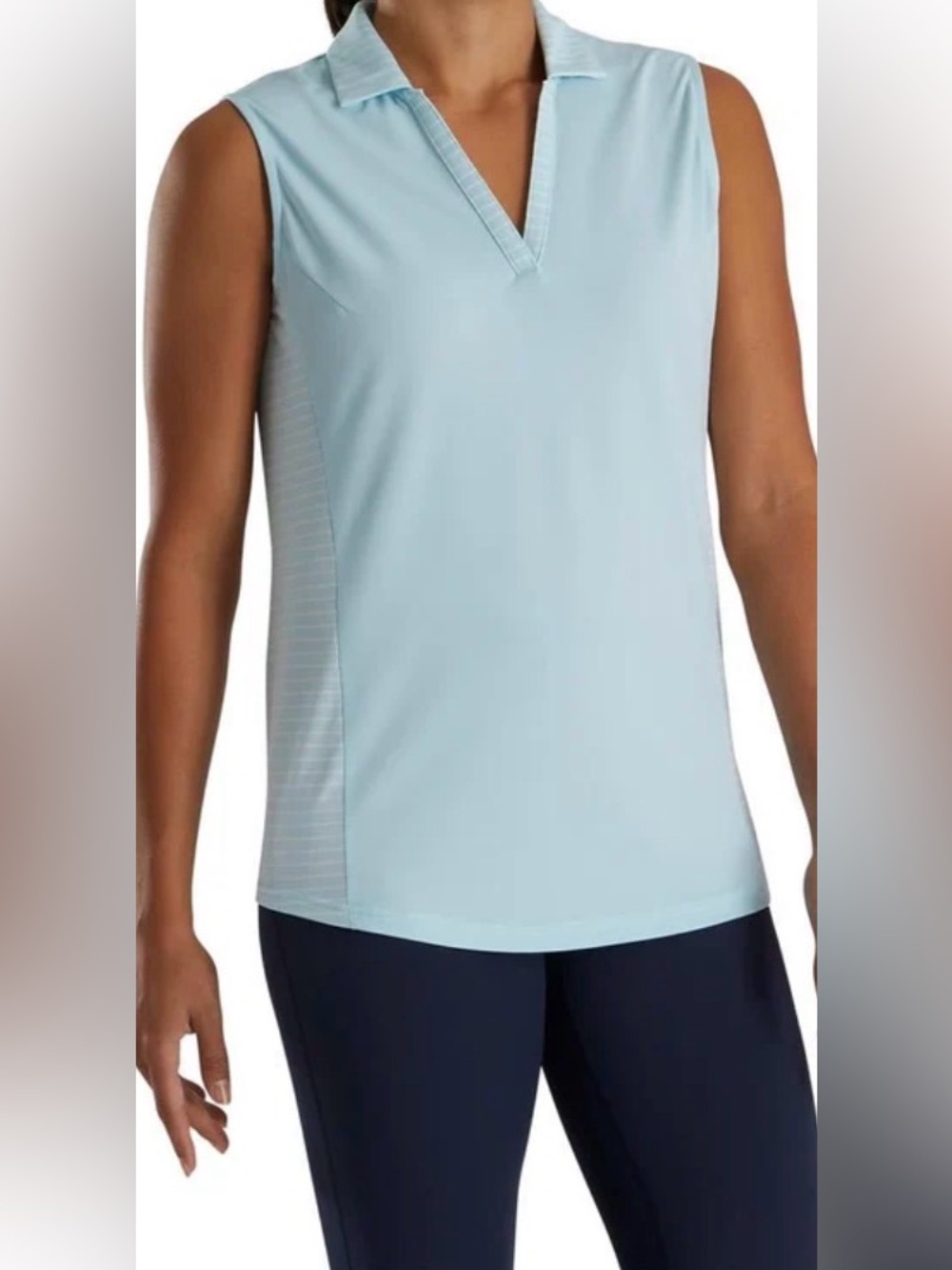 FootJoy Women's Open Placket Sleeveless Polo